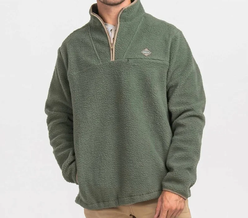 Kodiak Fleece Pullover In Oak