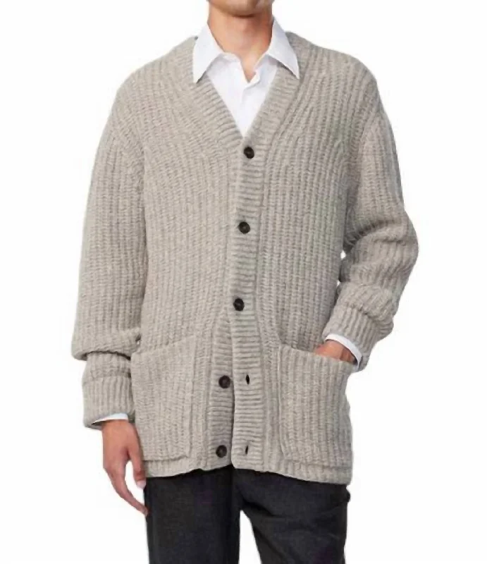 Men's Benzon Cardigan In Stone