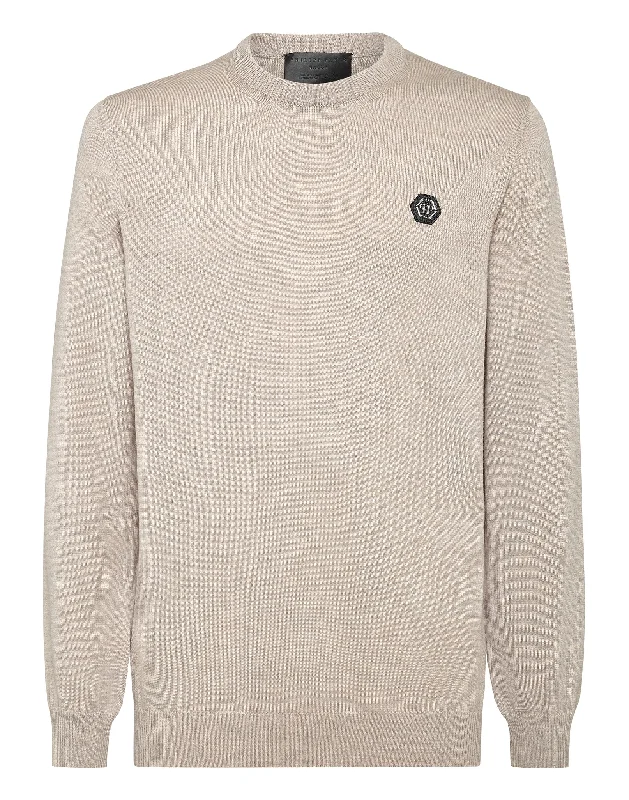 Wool Pullover Round Neck LS Istitutional