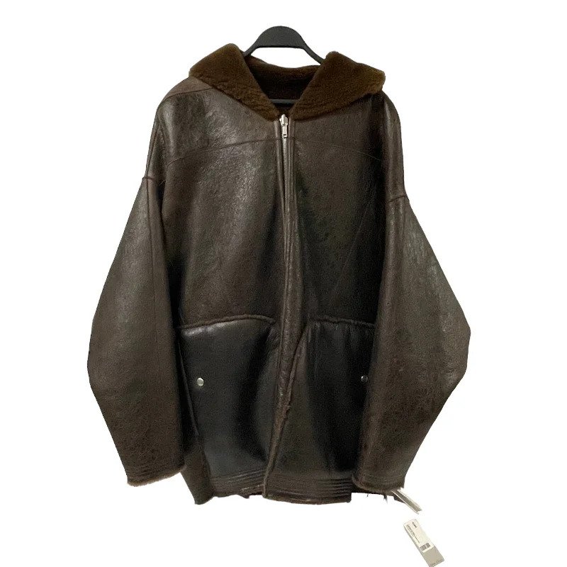 Rick Owens/Leather Jkt/Leather/BRW/SHERPA