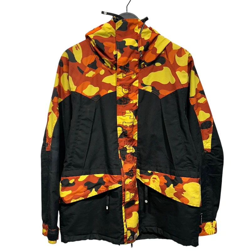 BAPE/Jacket/L/Acrylic/ORN/Camouflage/