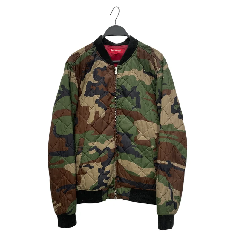 Supreme/Quilted Jkt/M/Nylon/MLT/Camouflage/RN 101387 THE WORLD IS YOURS