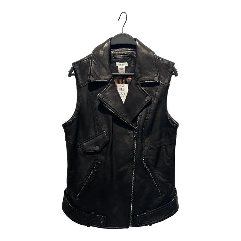 cache Cache/Leather Jkt/M/Leather/BLK/