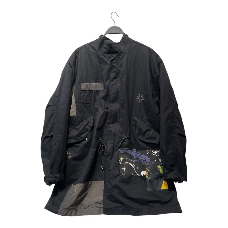 BILLIONAIRE BOYS CLUB/Jacket/L/BLK/PATCHES ON BACK