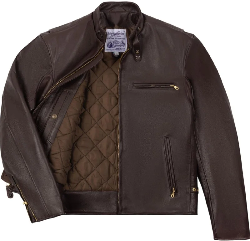 BECK® 732 Northeaster Flying Togs Brown Horsehide Motorcycle Jacket