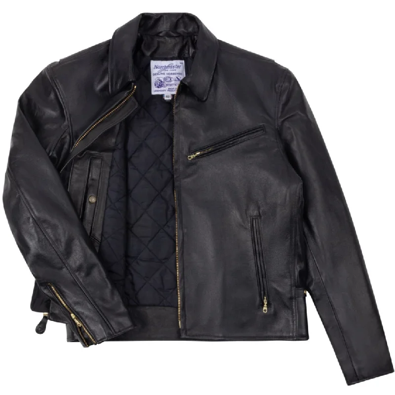 BECK® 777 Northeaster Flying Togs Black Genuine Horsehide Motorcycle Jacket