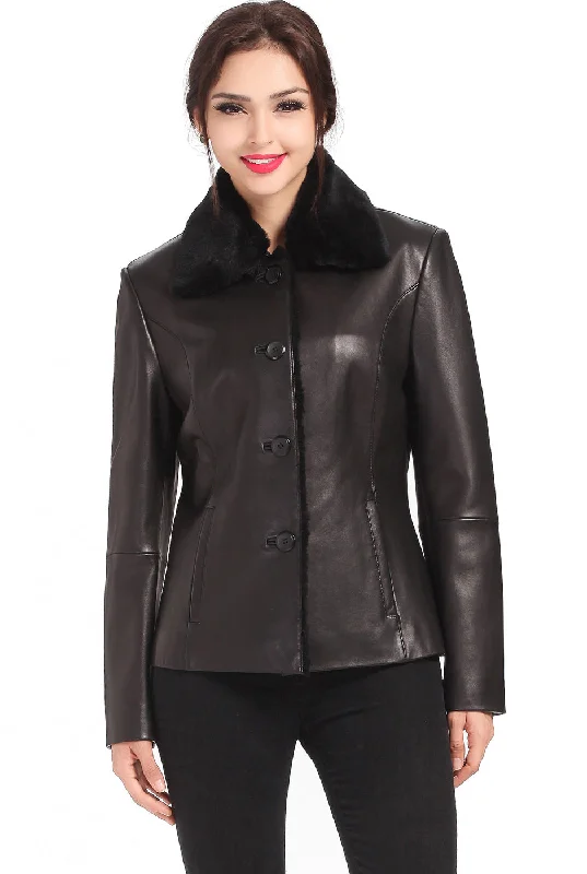 BGSD Women Kare New Zealand Lambskin Leather Jacket