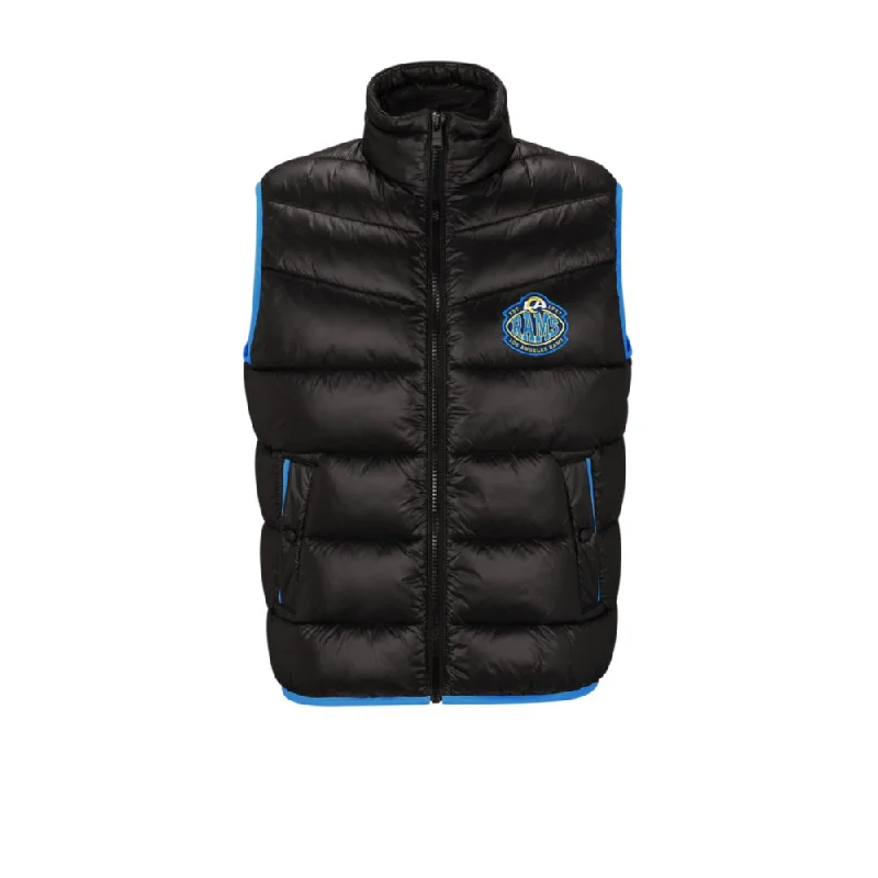 BOSS x NFL water-repellent padded gilet with collaborative branding