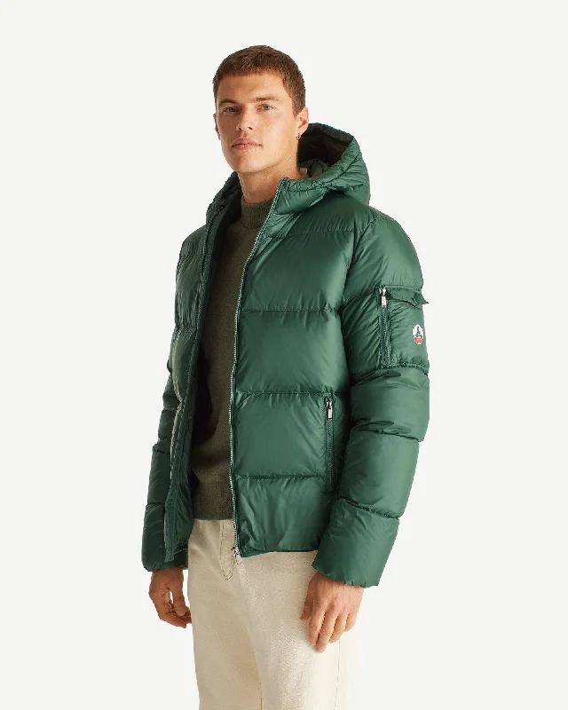 Deep forest Hooded down jacket Java