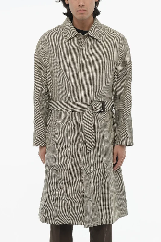 Neil Barrett Embroidered RAINMAC Coat with Belt