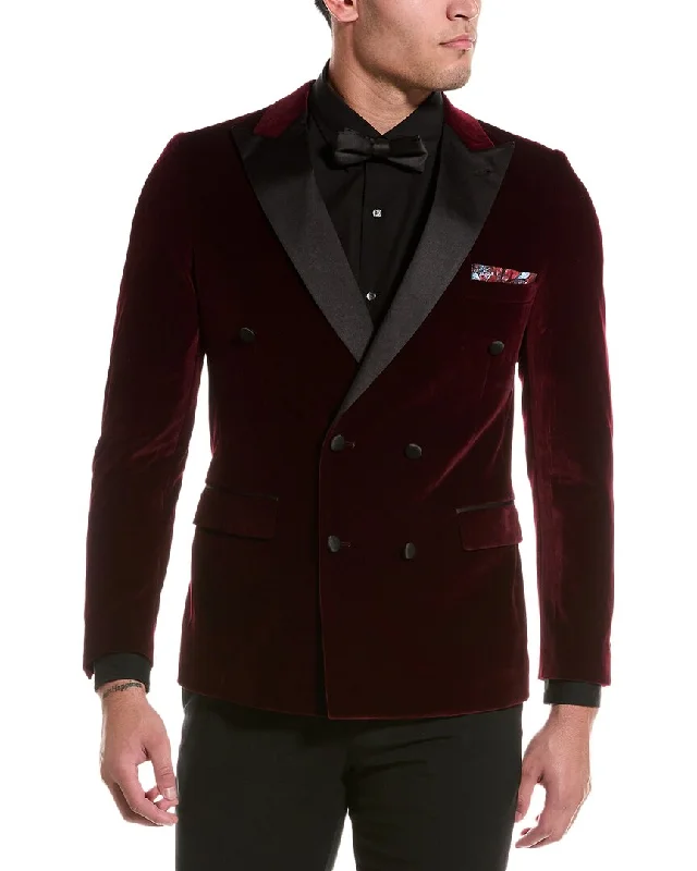 Paisley & Gray Soho Slim Fit Velvet Tux Jacket