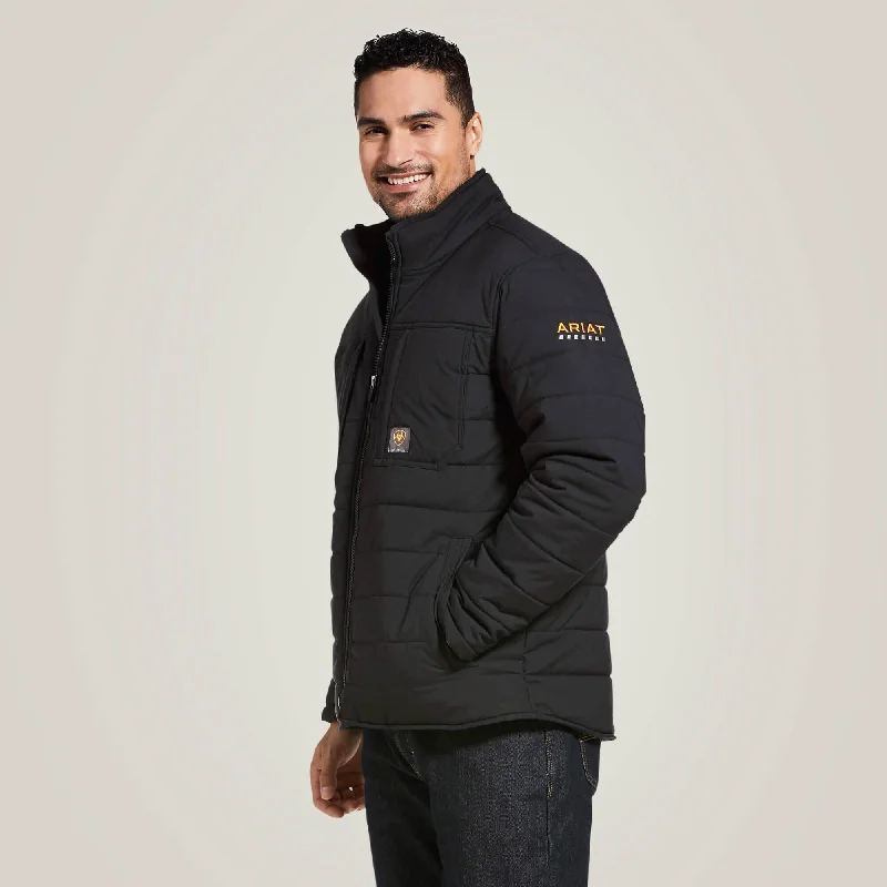 Rebar Valiant Stretch Canvas Water Resistant Insulated Jacket - Black