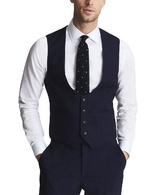 Reiss Bold Wool Waistcoat