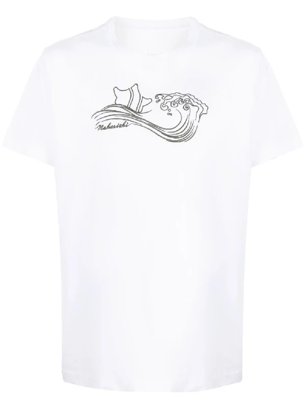 Embroidered-Motif Organic-Cotton T-Shirt