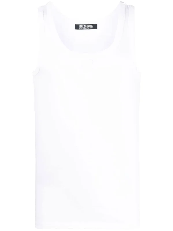 Logo-Patch Cotton Tank Top