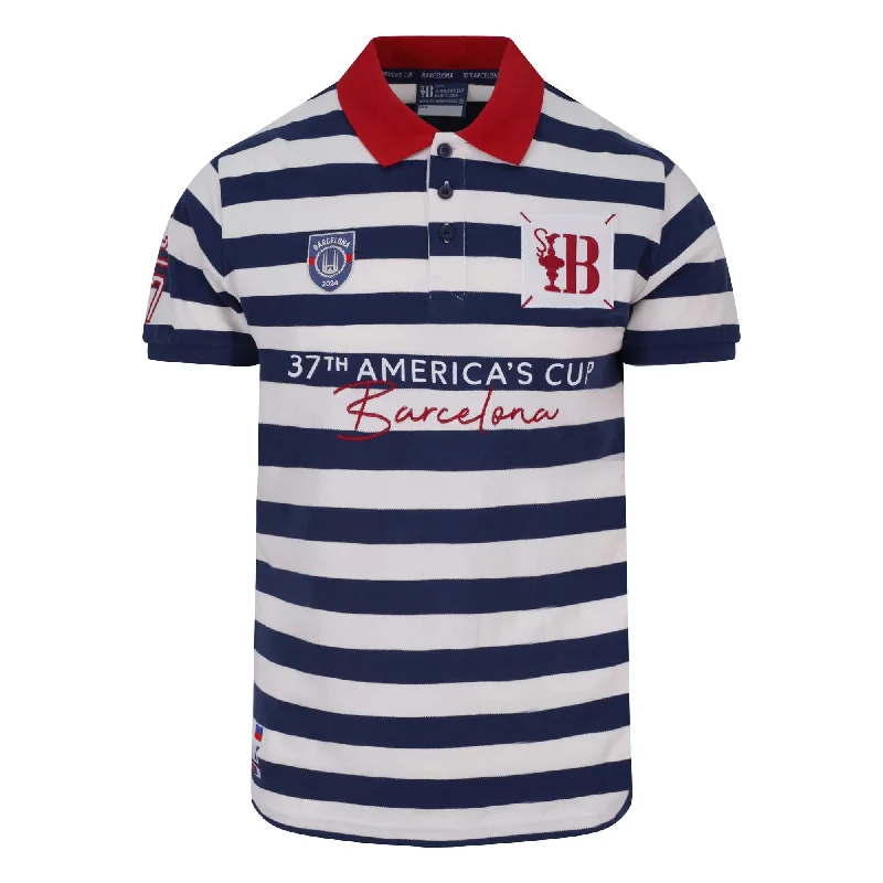 37th America's Cup AC League Stripe Polo