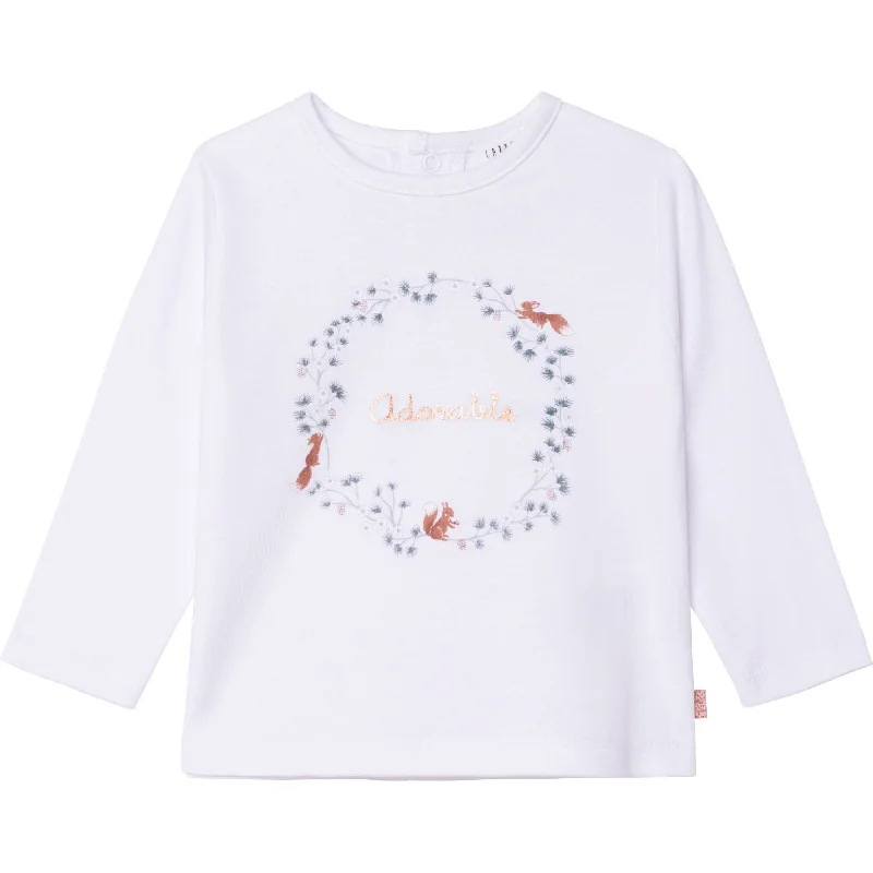 Carrément Beau Long Sleeve T-Shirt Fall 1 Blanc Roux