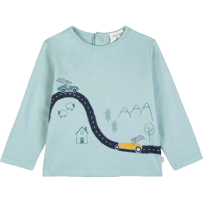 Carrément Beau Long Sleeve T-Shirt Fall 2 Sea-Green