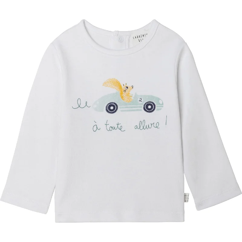 Carrément Beau Long Sleeve T-Shirt Fall 2 White Green