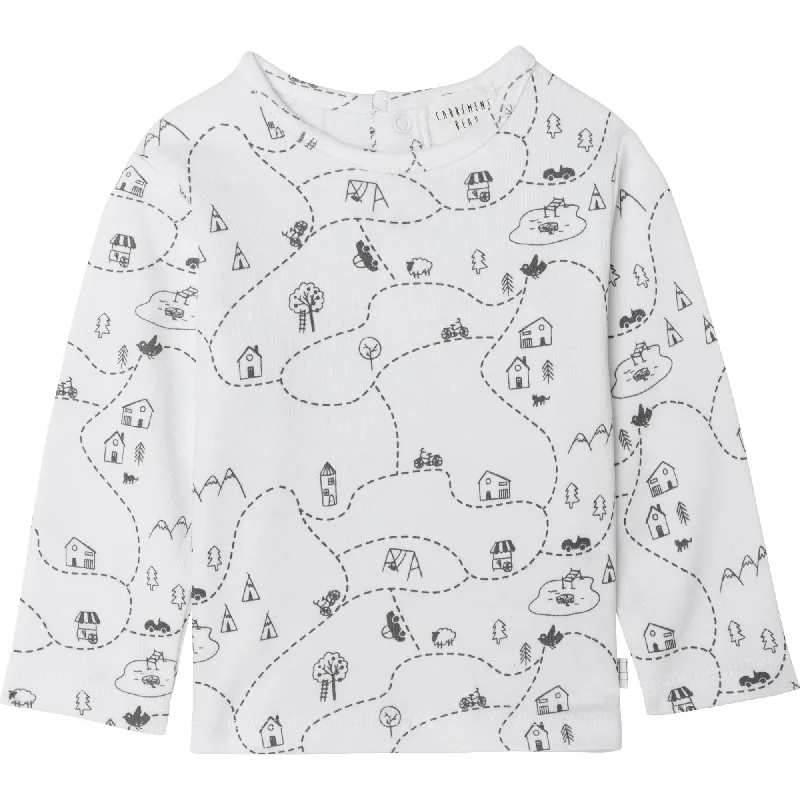 Carrément Beau Long Sleeve T-Shirt Fall 2 White Grey