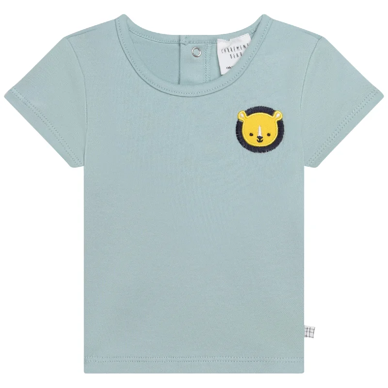 Carrément Beau Short Sleeves Tee Shirt Spring 1 Infant Sea Green