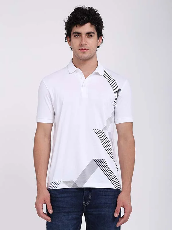 Men Printed Polo T-Shirt