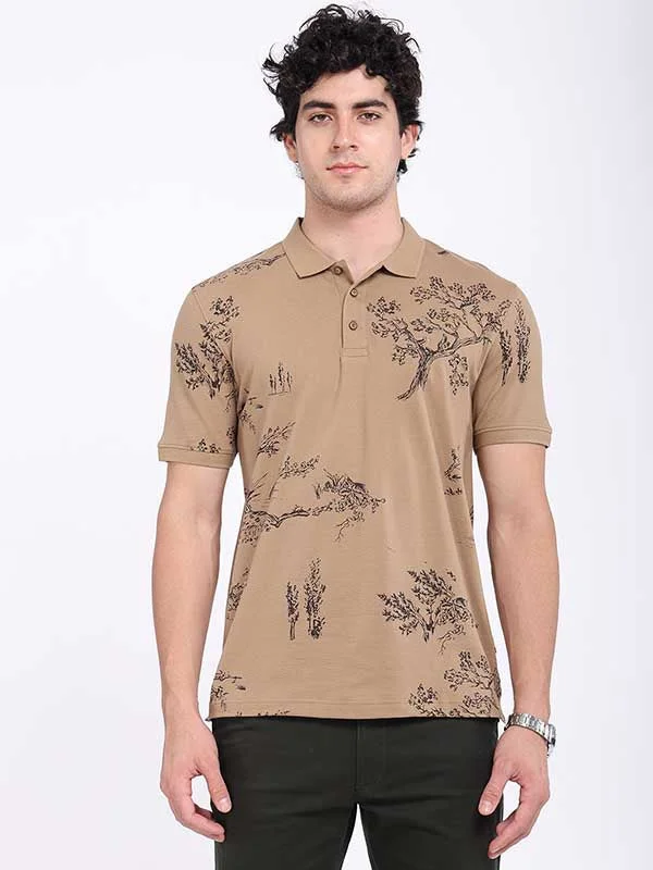 Men Printed Polo T-Shirt