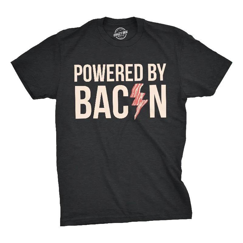 Powered By Bacon Men's T Shirt