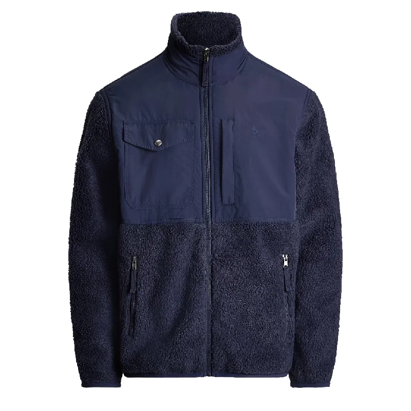 Polo Ralph Lauren Water Repellent Hybrid Fleece Jacket Newport Navy / Newport Navy