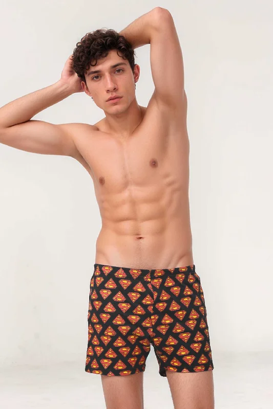 Polo Republica Men's Superman Logo Printed Boxer Shorts