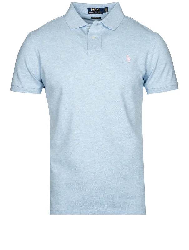 Basic Mesh Polo Elite Blue Heather