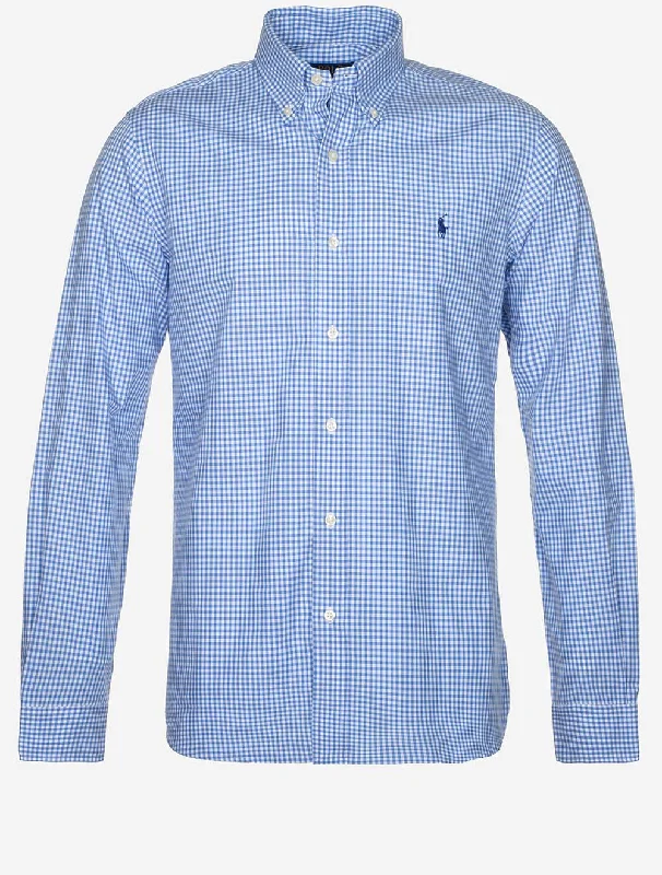 Gingham Buttondown Shirt Blue