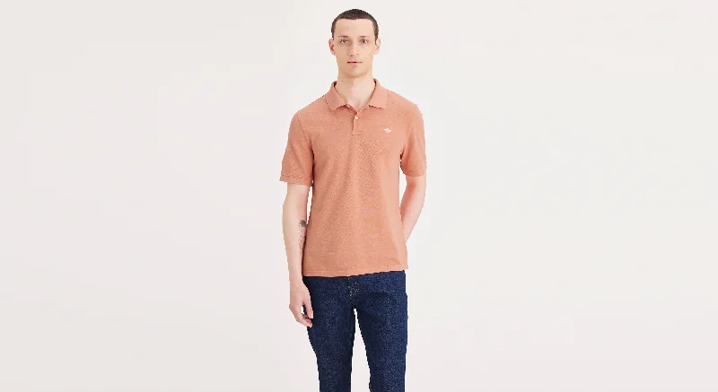 Rib Collar Polo, Slim Fit