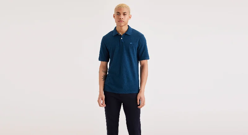 Rib Collar Polo, Slim Fit