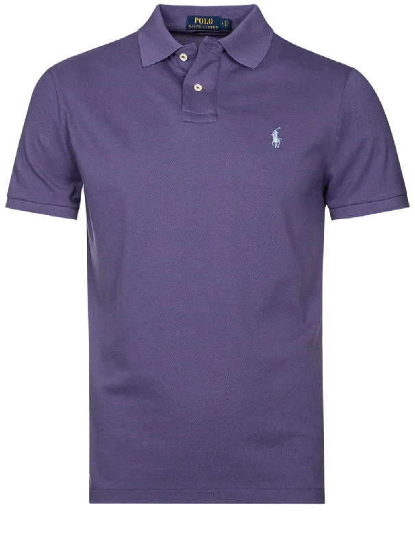 Mesh Polo Shirt Purple