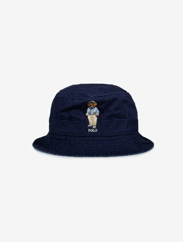 Bear Bucket Hat Cruise Navy