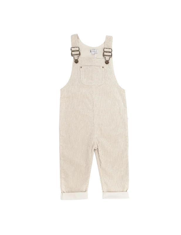 Charlie Unisex Cord Dungaree - Sand