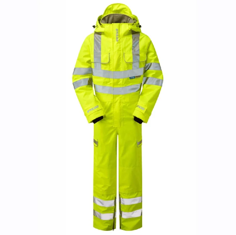 PULSAR P522 Hi-Vis Yellow Waterproof Coverall