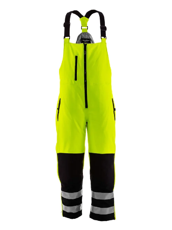 Refrigiwear HiVis Insulated Softshell Bib Overalls